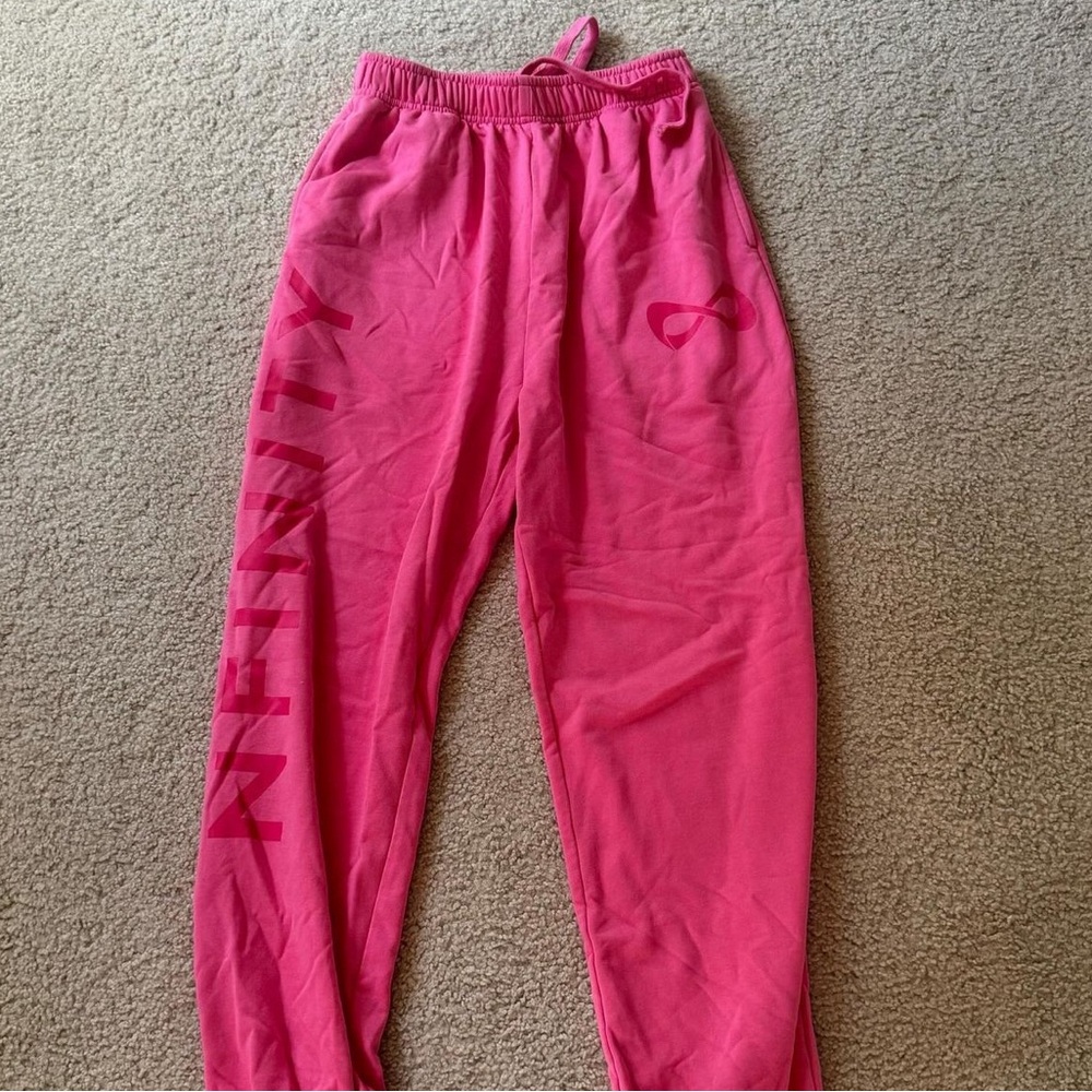 hot pink nfinity cheer brand sweatpants